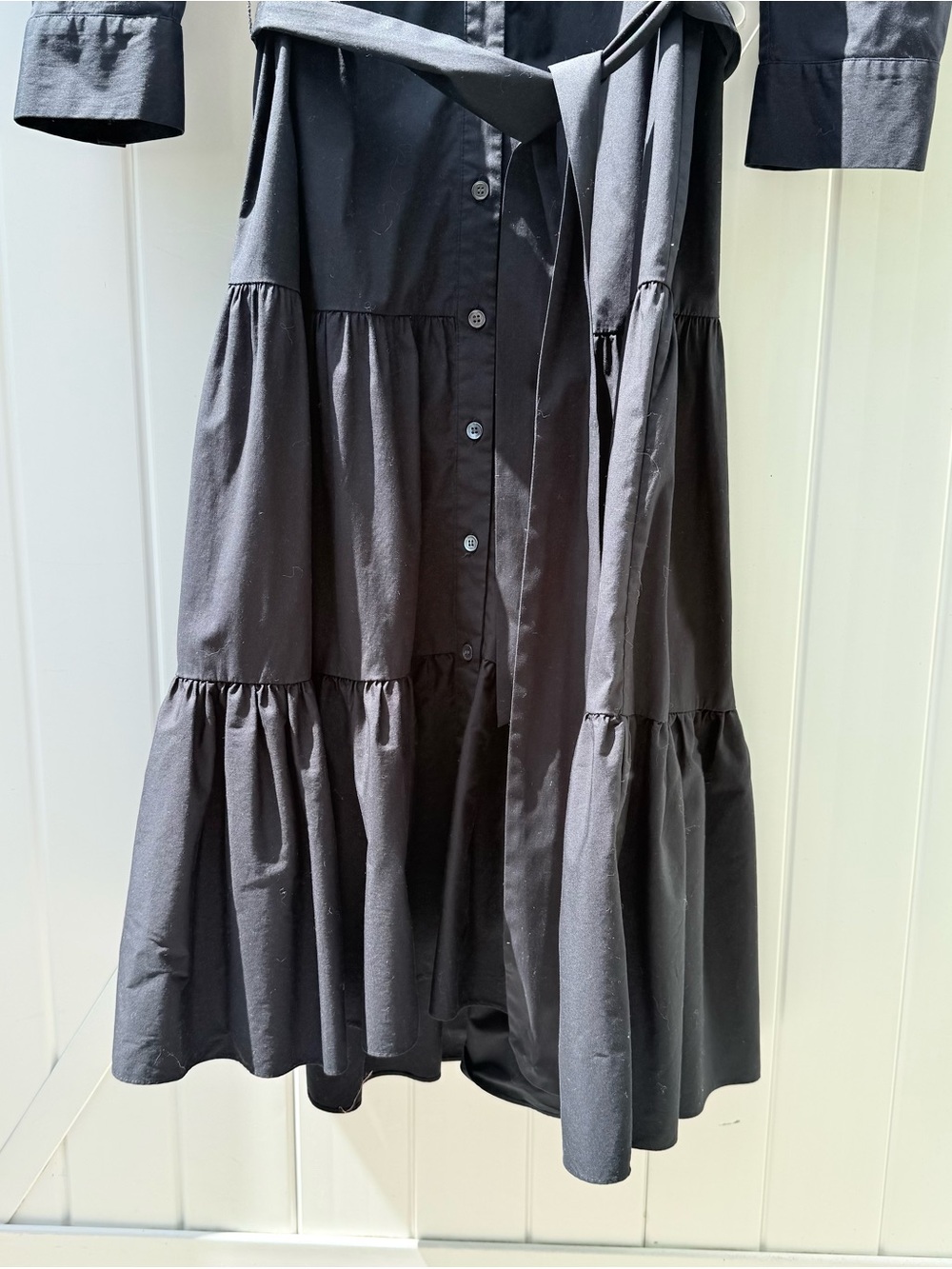 VERONICA BEARD
Zeila Belted Gathered Stretch-cotton Poplin Midi Dress - Picture 6 of 7